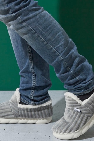 Zapatillas de casa con plataforma - Gris