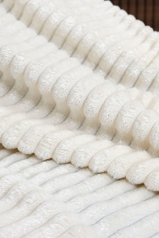 Plaid - 180 x 230 x 3 cm - Beige et gris