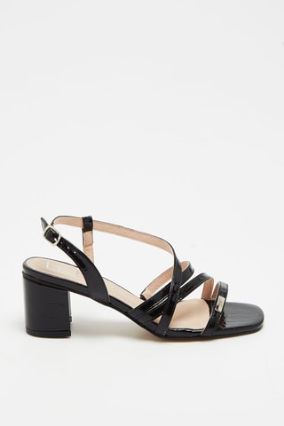 Sandálias de salto Faustina Preto