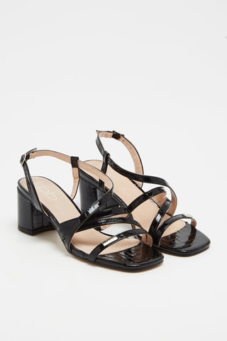 Sandálias de salto Faustina Preto