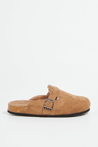 Gevoerde Clogs Inoussia - Camel