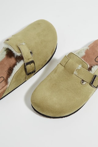 Gevoerde Clogs Inoussia - Lichtkaki