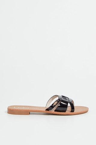 Mules envernizados Imelda - Preto