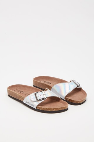 Muiltjes Tie and Dye Zilverkleurig