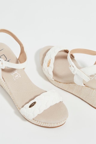 Sandalen met Sleehak Isabeau - Ecru