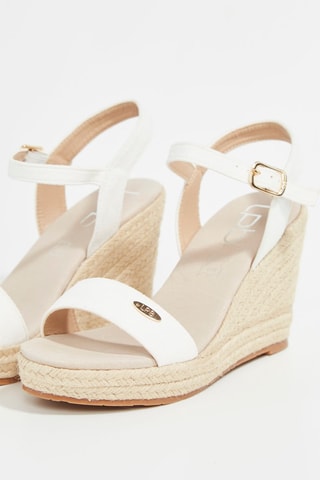 Sandalen met Sleehak Ignaza - Ecru