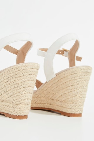 Sandalen met Sleehak Ignaza - Ecru