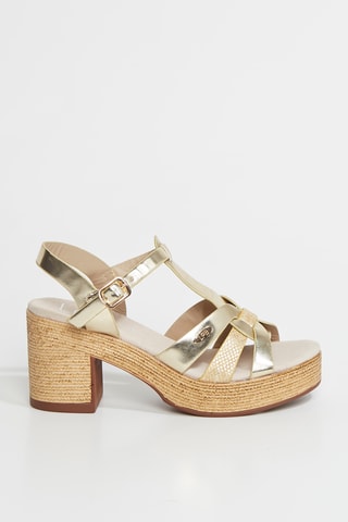 Sandalen met Hak Lilou - Goudkleurig