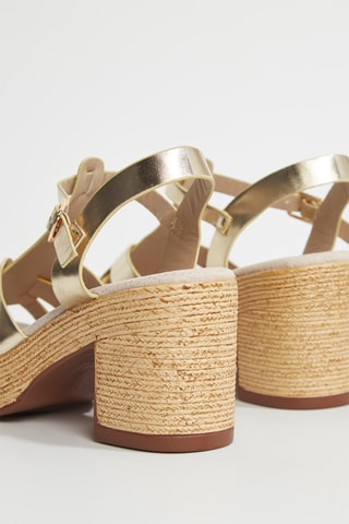 Sandalen met Hak Lilou - Goudkleurig