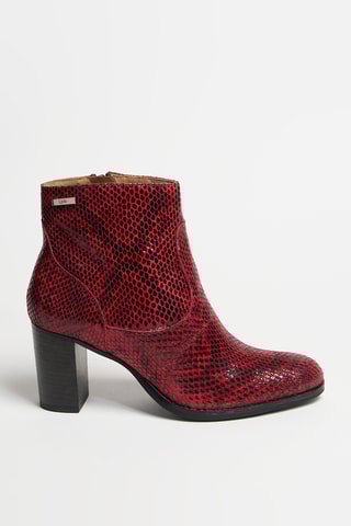 Botins em couro Ambrine - Vermelho