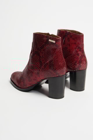 Botins em couro Ambrine - Vermelho