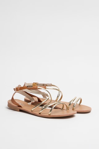 Sandalen Eden - Goudkleurig en Bruin