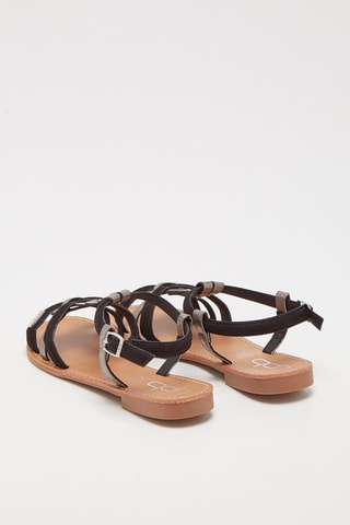Sandalen Deline Zwart en Zilverkleurig