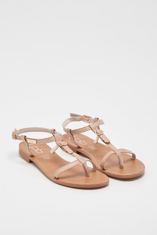 Sandalen Taupe
