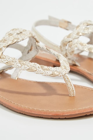 Sandalen Ismery - Wit en Goudkleurig