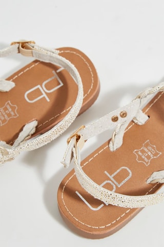 Sandalen Ismery - Wit en Goudkleurig