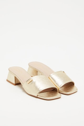 Mules de salto Frieda Dourado