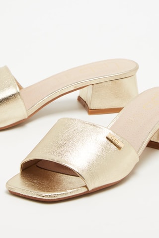 Mules de salto Frieda Dourado