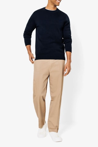 Camisola em algodão biológico - Azul-marinho