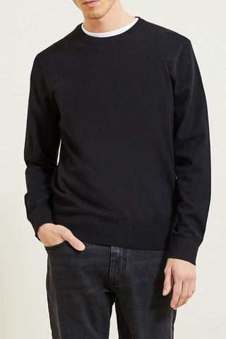 Camisola em algodão biológico - Preto