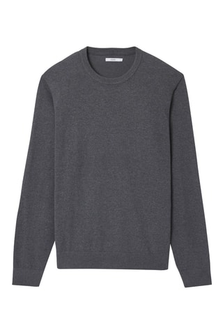 Jersey de algodón orgánico - Gris oscuro