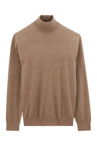 Jersey de lana merino - Beige