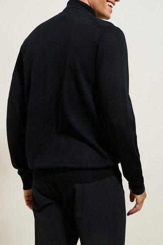 Jersey de lana merino - Negro