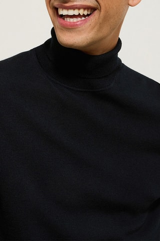 Jersey de lana merino - Negro