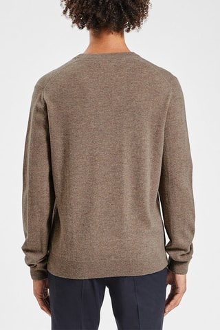 Jersey de lana y cachemir - Marrón