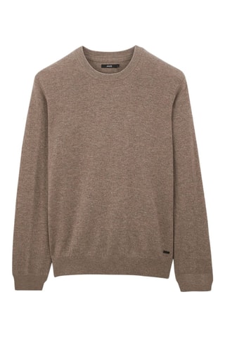 Jersey de lana y cachemir - Marrón