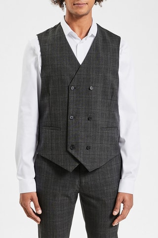 Gilet de costume sans manches - Gris foncé