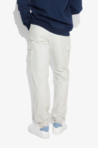 Pantalon regular en coton biologique - Beige