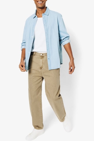 Pantalon large - Camel