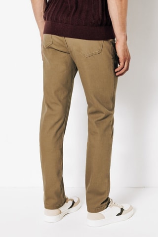 Pantalon regular - Beige