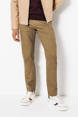 Pantalon regular - Beige
