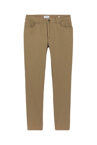 Pantalon regular - Beige