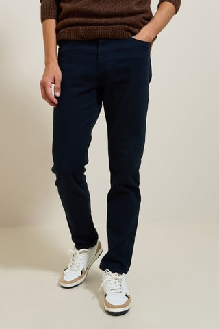 Pantalon regular - Bleu foncé