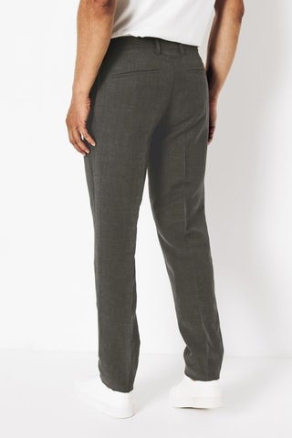 Pantalon en lin - Vert foncé