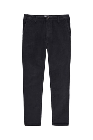 Pantalon slim en velours - Bleu nuit