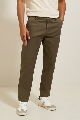 Pantalon large - Beige