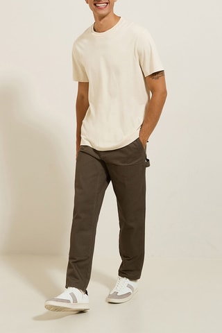 Pantalon large - Beige