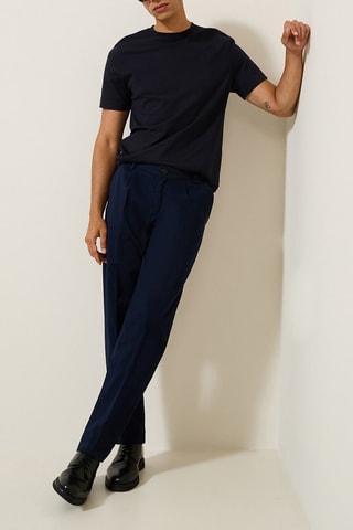 Pantalon relaxed - Bleu marine