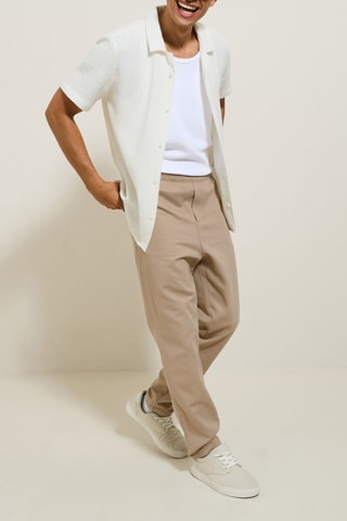 Calças jogger loose - Bege