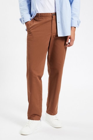 Pantalon regular - Marron