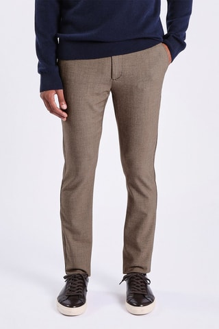Pantalon slim - Marron clair