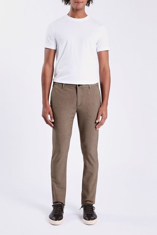Pantalon slim - Marron clair