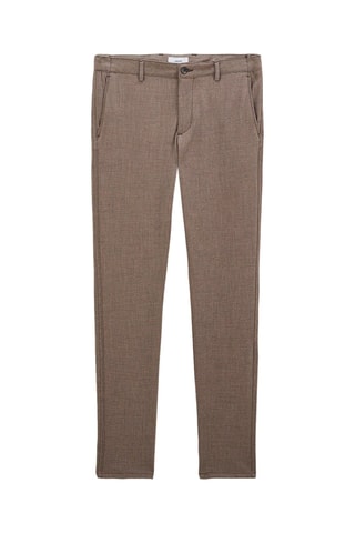 Pantalon slim - Marron clair