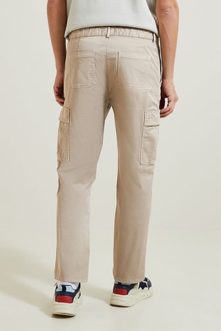 Pantalón cargo loose - Gris claro