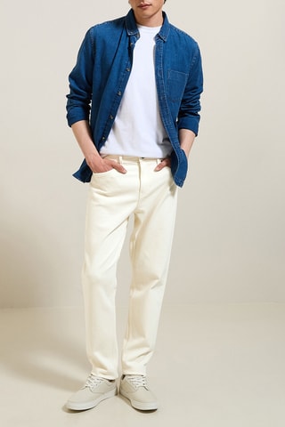 Calças de ganga tapered slim - Cru