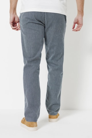 Calças de ganga loose L34 - Azul-cinza